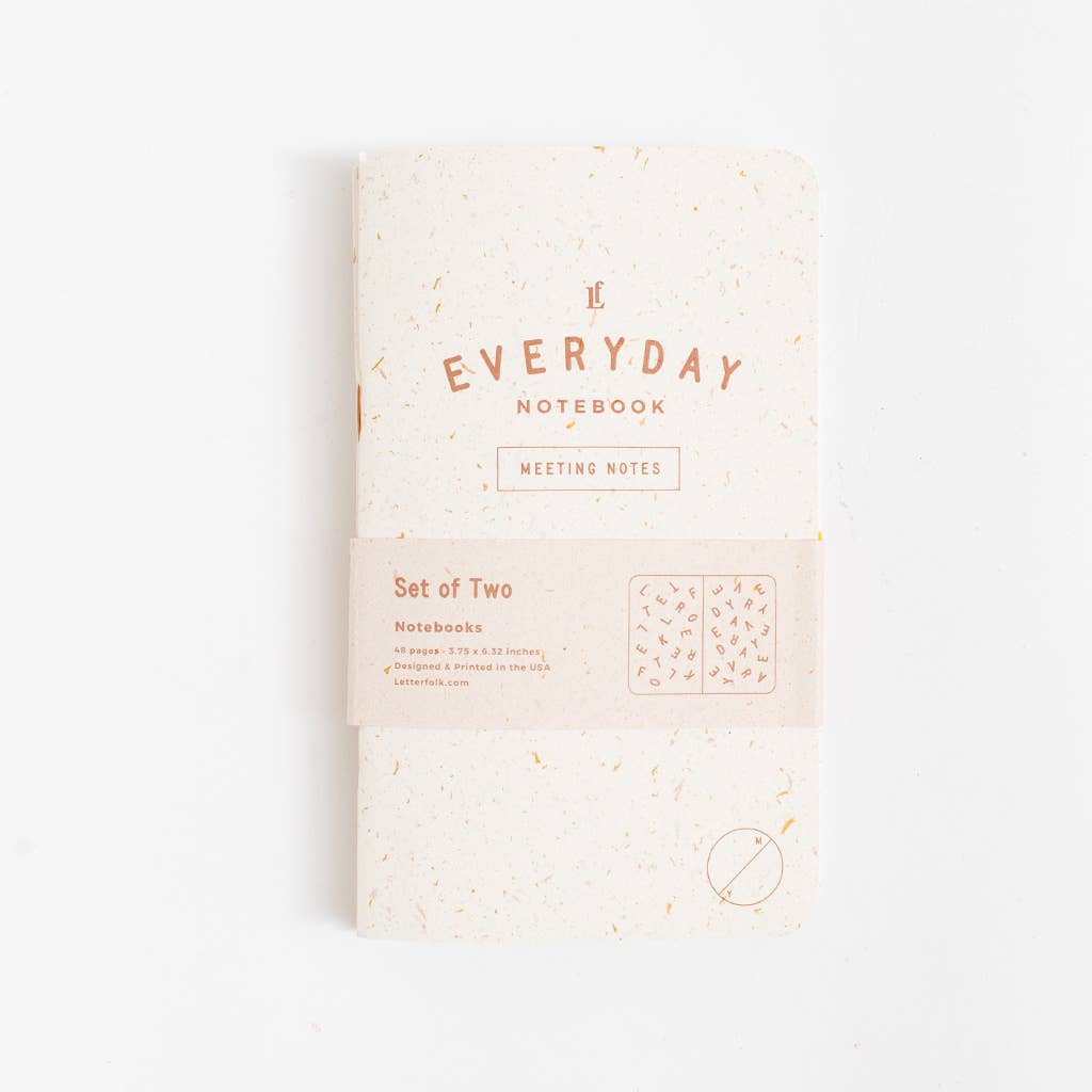 Everyday Meeting Notes Notebook 2-Pack