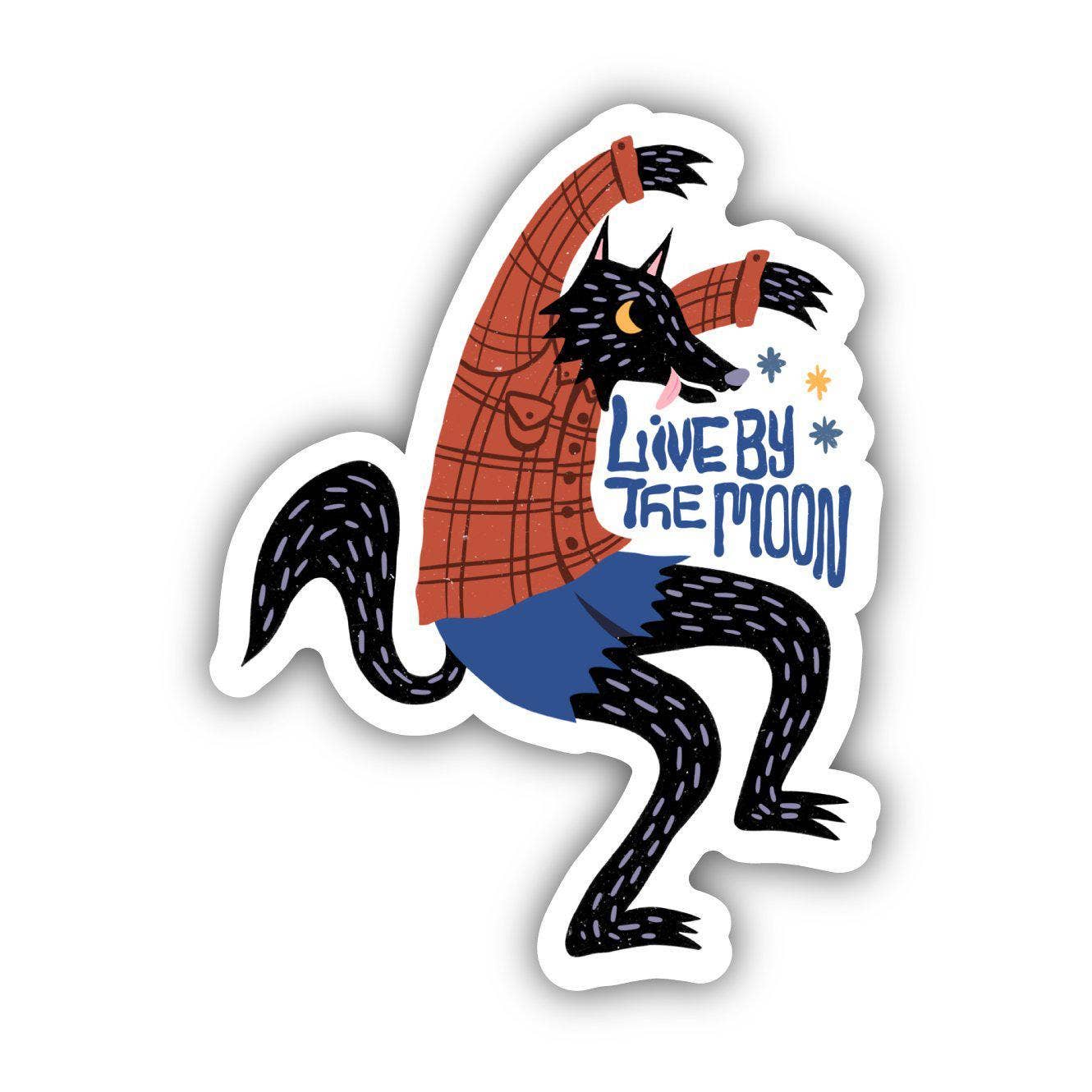 Live by The Moon Werewolf Fairytale Sticker