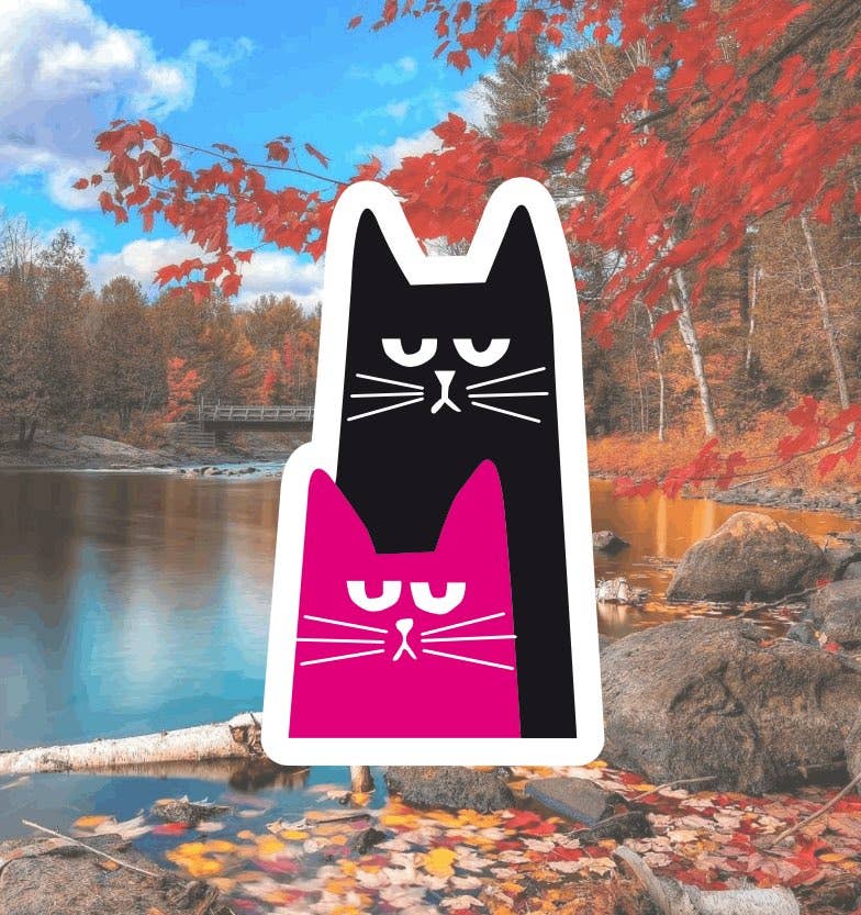 Weird cats, Waterproof, Hydroflask Stickers