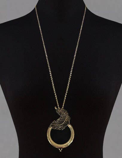 Leaf 6 Times Magnifier Magnifying Glass Pendant Necklace