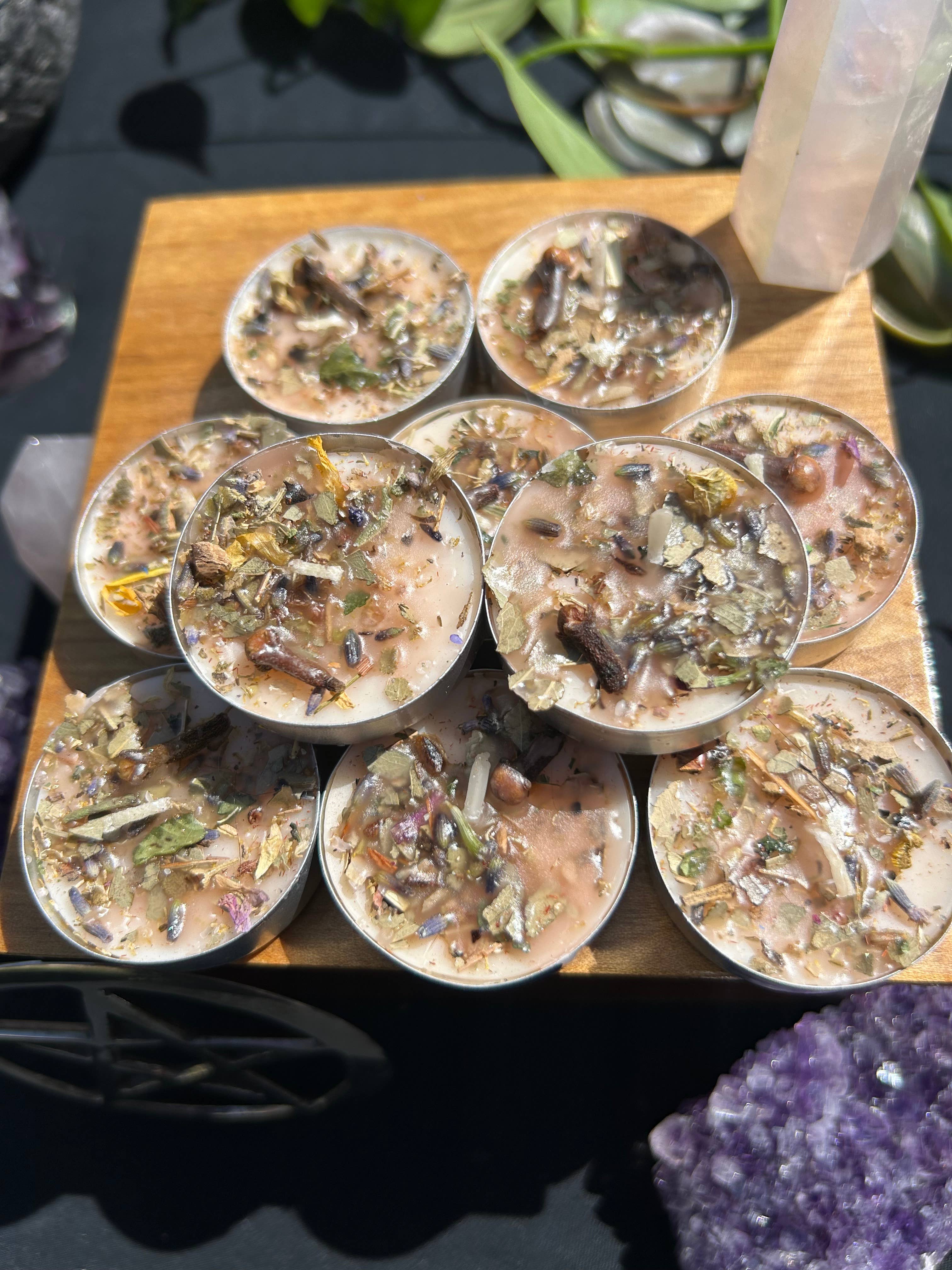 Health And Healing Tealight Spell Candles