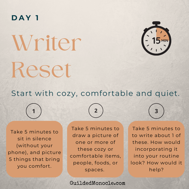 Writer Reset - 13 days of easy ways to reset your inner muse and direction