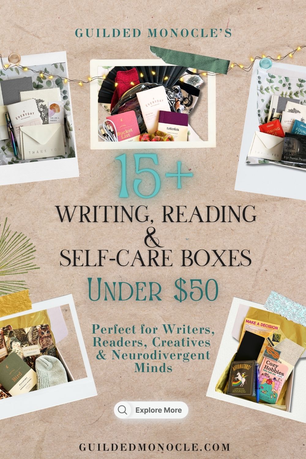 Topic Writing Box 15 Unique Gift Boxes for Writers, Readers and Creatives for under $50 ...