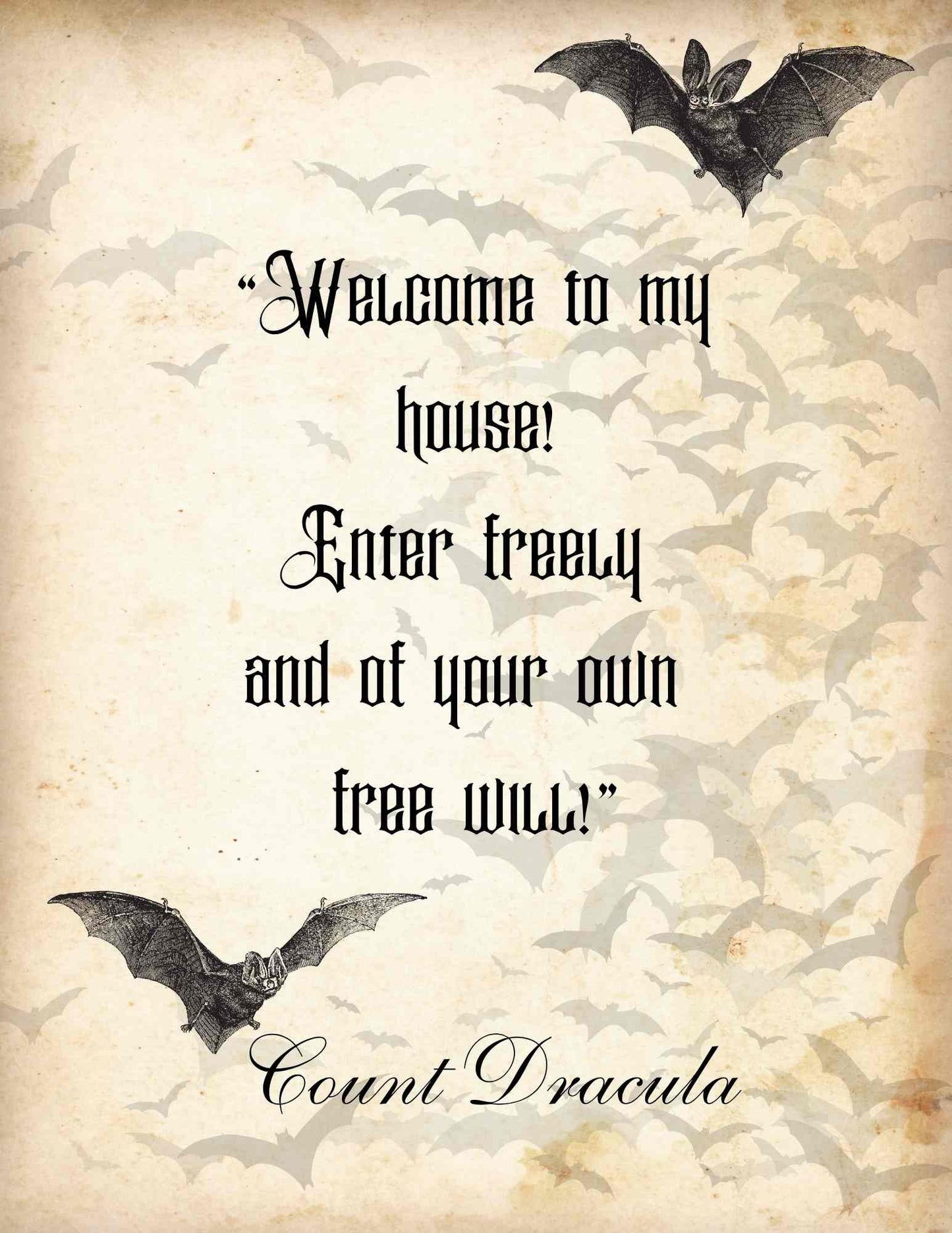 Prints of Quotes from Dracula - downloads