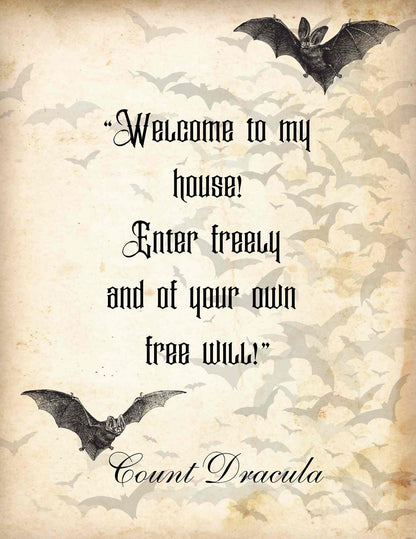 Prints of Quotes from Dracula - downloads