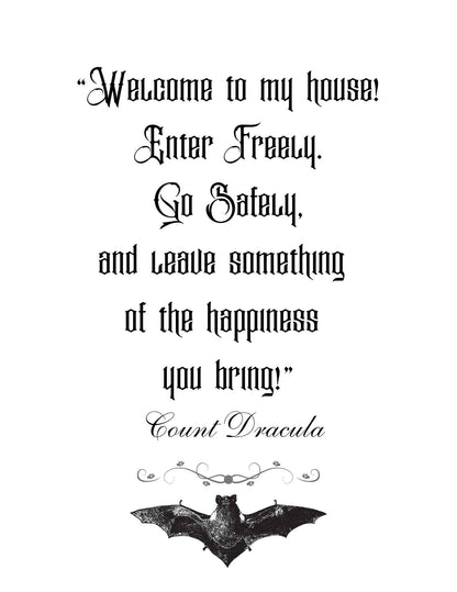Prints of Quotes from Dracula - downloads