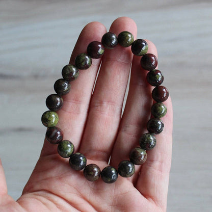 Dragon's Blood Jasper Bracelet 6mm- Crystals & Stones