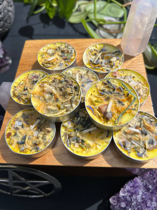Happy Home, To Bring Peace Tealight Spell Candles