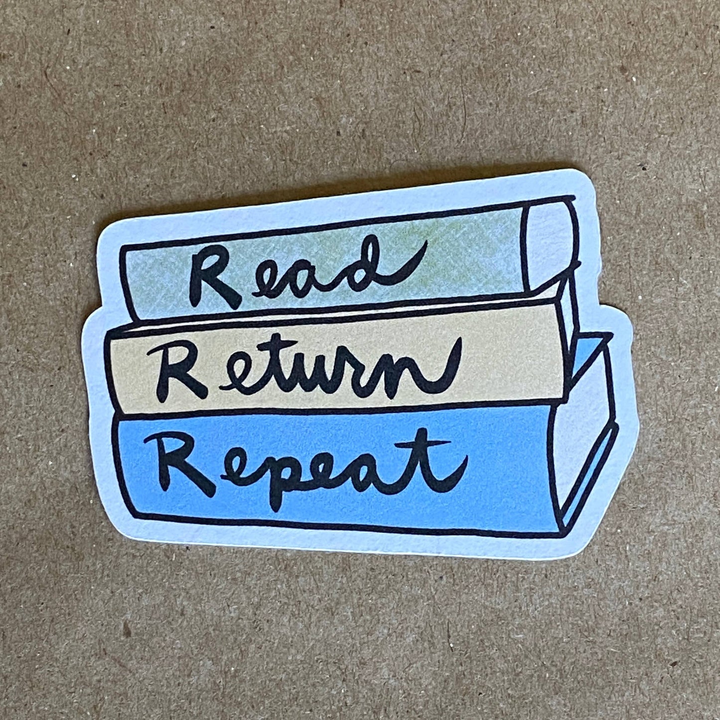 Read Return Repeat sticker
