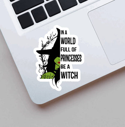 Witch sticker for alternative princesses