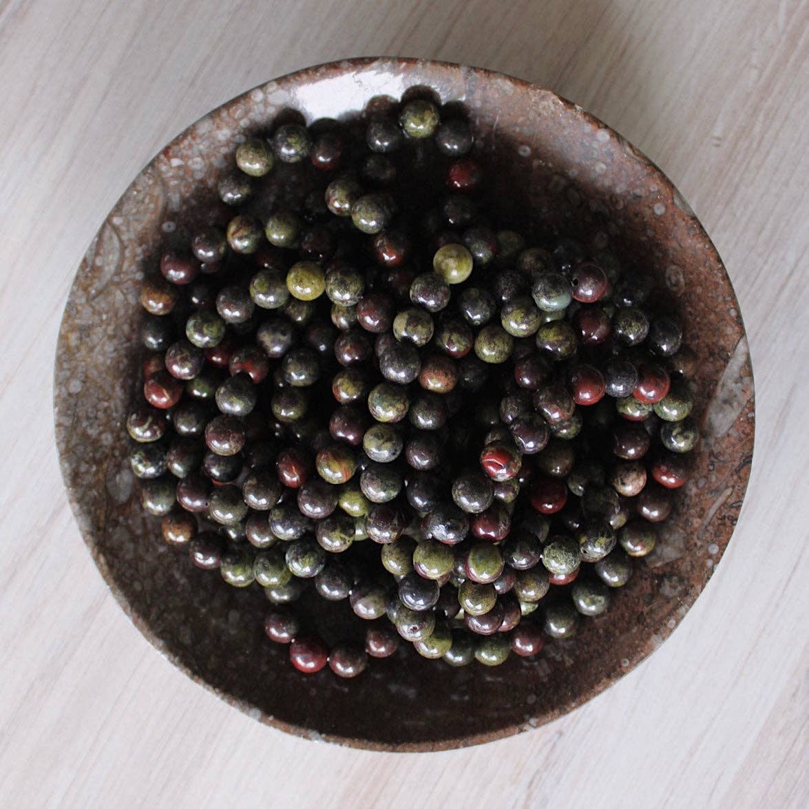 Dragon's Blood Jasper Bracelet 6mm- Crystals & Stones