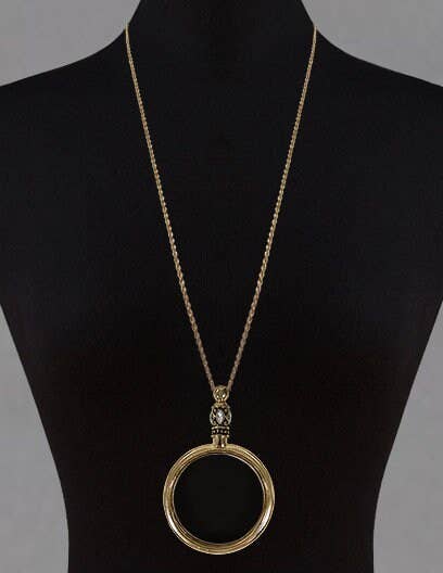 Plain Monocle Magnifying necklace
