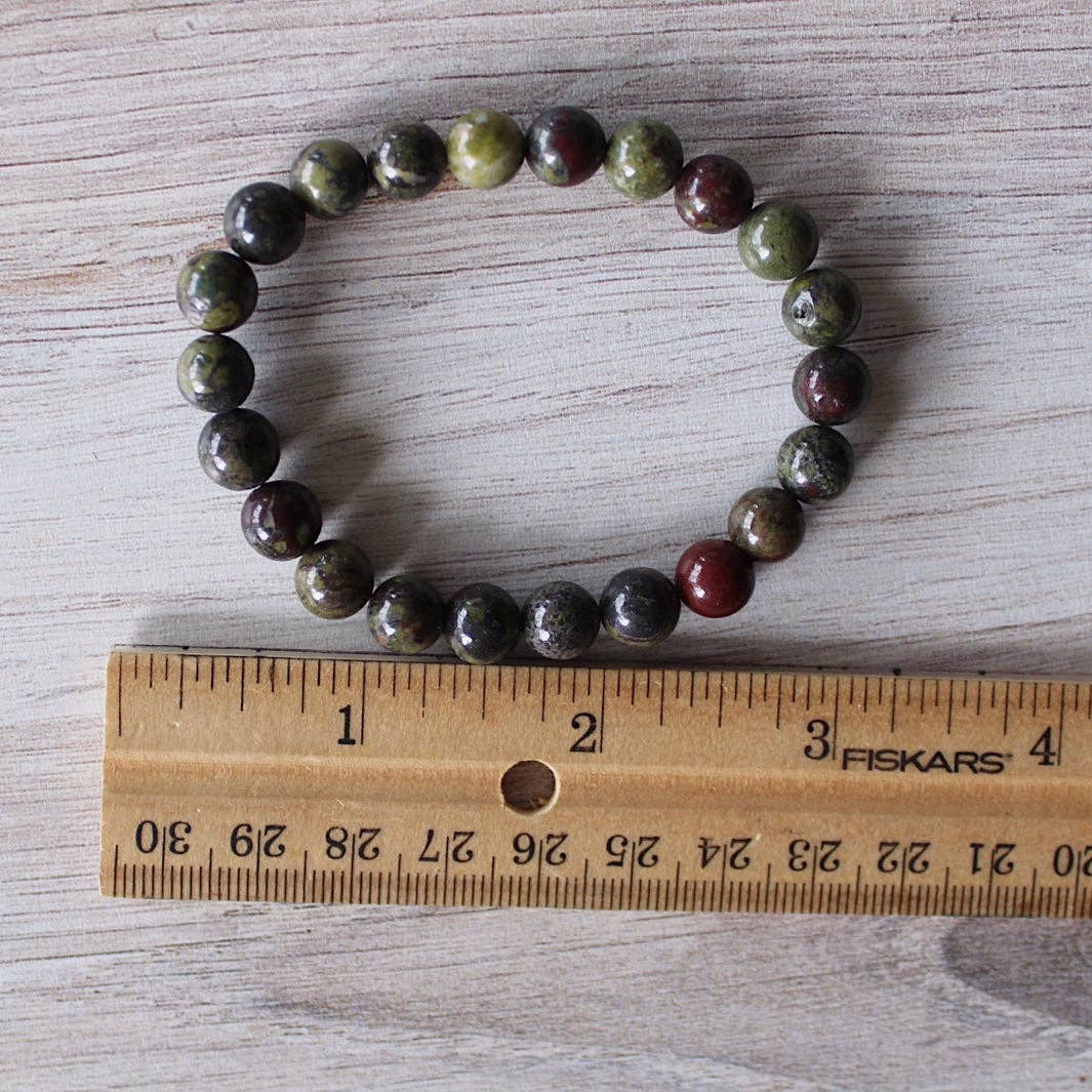 Dragon's Blood Jasper Bracelet 6mm- Crystals & Stones