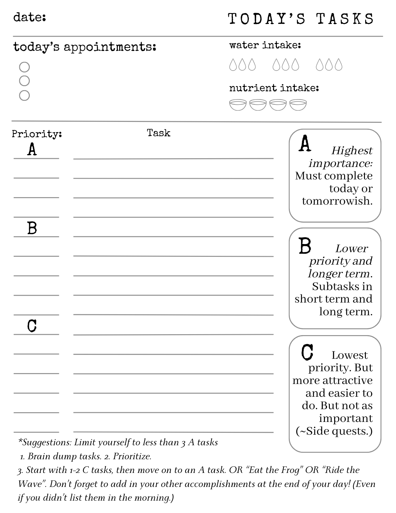 ADHD Magnetic Notepad
