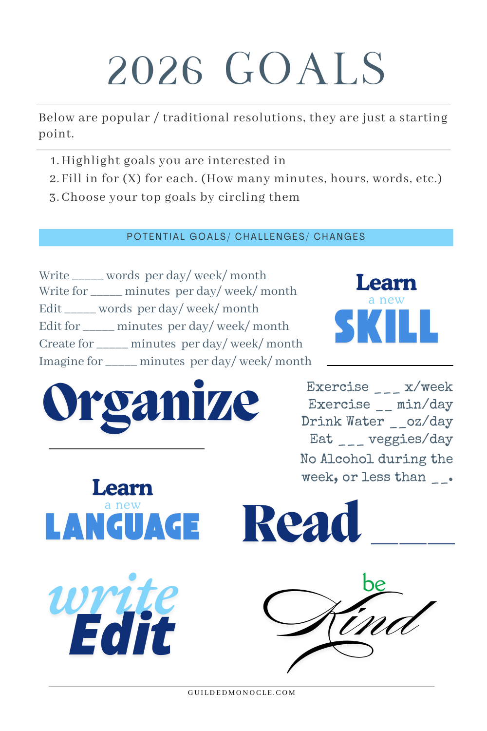 2026 Resolution Sheets