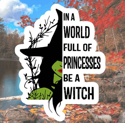 Witch sticker for alternative princesses