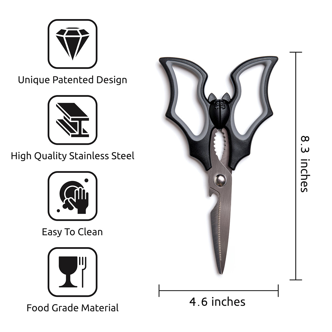 OTOTO - Elizabat Kitchen Scissors - Halloween Kitchen Gifts