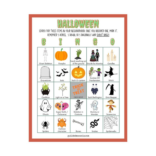 Halloween Neighborhood BINGO