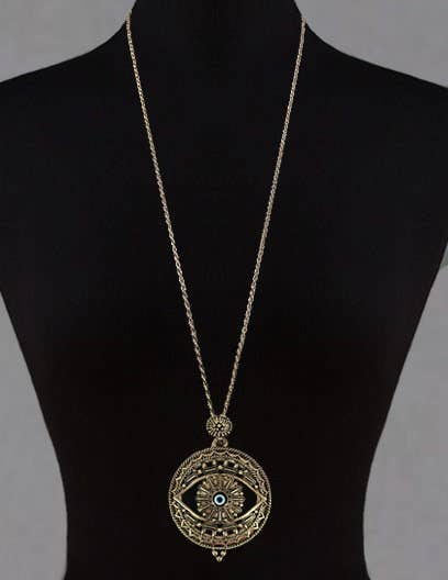 Evil Eye 6x Magnifier Glass Top Mag - 30 Inch Necklace