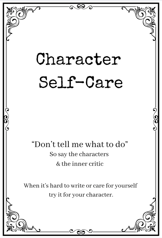 Character Self Care Cards
