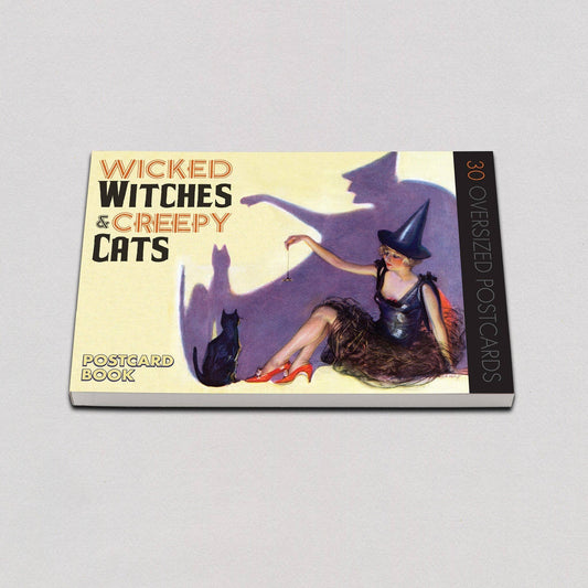 Laughing Elephant - Wicked Witches & Creepy Cats  -  Halloween Postcards